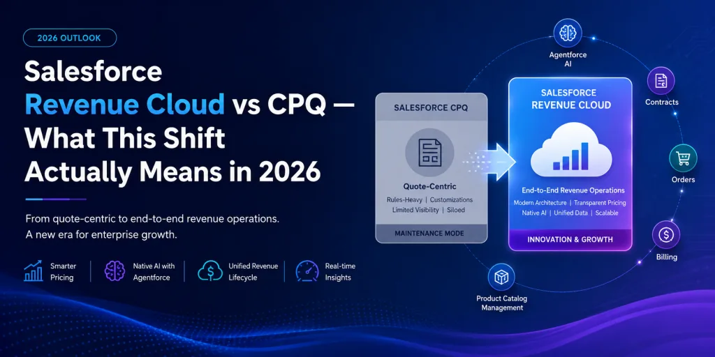 Salesforce Revenue Cloud vs CPQ: What This Shift Actually Means in 2026